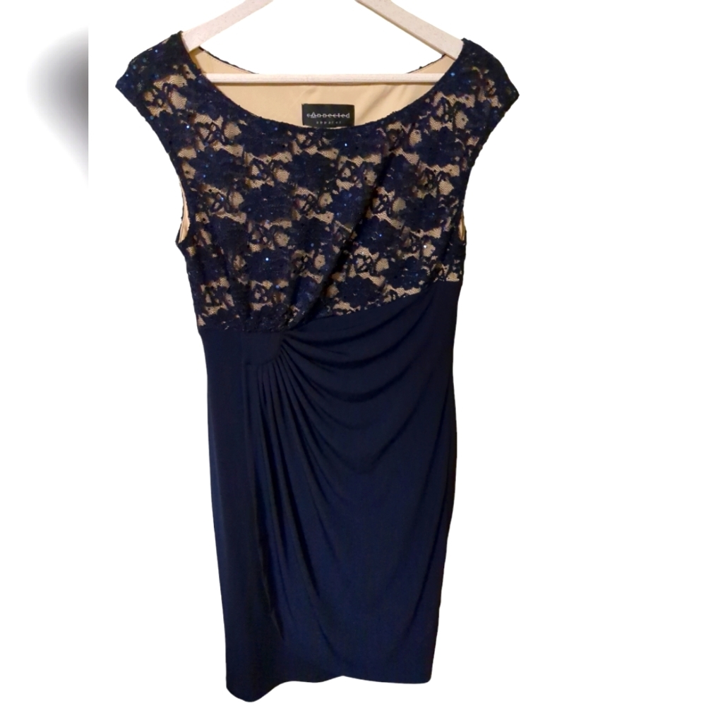 Stunning Floral Print Lace Dress